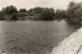 Sjön Södra Långvattnet i Mölndal, okänt årtal.