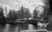 Venjans kyrka år 1948, Venjan, Mora. Läs mer om Venjans kyrka i boken: Dalarnas kyrkor i ord och bild.