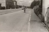 Krokslätt i Mölndal, år 1943. Göteborgsvägen vid Sörgården.