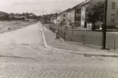 Vy från Baazgatan i Broslätt, Mölndal, i juli 1943.