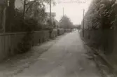 Vy från Brännåsvägen i Mölndal, år 1943.