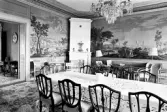 Kakelugn i matsal på Karlslunds herrgård, 1981