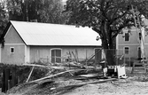 Förråd vid kvarnen på Karlslunds herrgård, 1981