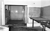 Interiör efter branden i stallet på Karlslunds herrgård, 1981