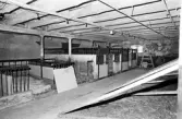 Interiör från stallet på Karlslunds herrgård, 1981