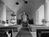 Interiör från Ramnäs kyrka.