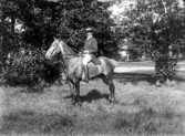 Herr von Schinkel till häst, Tidö slott i Västerås.