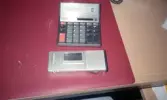 Miniräknare och diktafon i Tysslinge, 1990