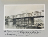 Passagerare har lämnat färja efter att ha åkt över Wabachfloden i La Fayette i Indiana, 1913-06-12 