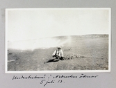 Theodor Dieden i sandstorm i öken i Nebraska, 1913-07-05