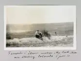 Erik Fernström i öknen mellan McCook, Nebraska och Sterling, Colorado, 1913-07-05