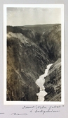 Canyon vid Yellowstone samt nedre fallet i bakgrunden, 1913-07-18
