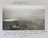 Grand Canyon of Colorado river i nordvästra Arizona. 300 kilometer lång och mellan 1500-2000 meter djup, 1913-07-26