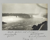Båda två stora fallen i Niagara, Amerikanska fallet och Hästskofallet, 1913-08-01