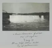 Amerikanska fallet vid Niagara är 50 meter högt och 300 meters bredd, 1913-08-01