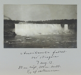 Amerikanska fallet vid Niagara är 50 meter högt och 300 meters bredd, 1913-08-01