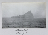 Del av Gibraltars klippor sett från havet, 1913-08-18