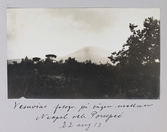 Vulkanen Vesuvius på vägen mellan Neapel och Pompeji, 1913-08-22
