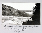 Den stora stålbron över de skummande forsarna nedanför Niagarafallen, 1913-08-01