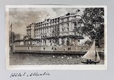 Vykort på Hotell Atlantic i Hamburg, 1913