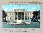 Vykort på Vita huset, presidentens residens i Washington D.C., 1913