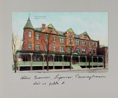Vykort på Hotell Breniser i Pennsylvania där Dieden med sällskap bodde, 1913