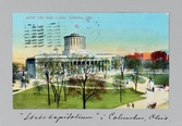 Vykort på stadshuset i Columbus i Ohio, 1913