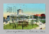 Vykort på stadshuset i Columbus i Ohio, 1913