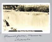 Vykort på Waunetafallen i Nebraska, 1913