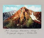 Vykort på Det heliga korsets berg i Klippiga bergen i Colorado, 1913