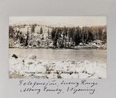 Vykort på Telefonsjön i Snowy Range i Wyoming, 1913