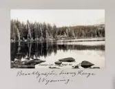 Vykort på Brooklynsjön i Snowy Range i Wyoming, 1913