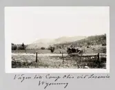 Bil på vägen till Camp Otis nära Laramie, 1913