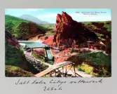 Vykort över vattenverket till Salt Lake City i Parleys Canyon, 1913