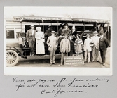 Dieden, Fernström och resesällskap på foto i San Francisco I Kalifornien, 1913