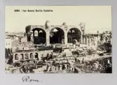 Vykort på Kejsar Constantins basilika i Forum Romanum, 1913