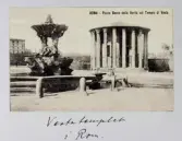 Kort på Vestatemplet i Rom, 1913