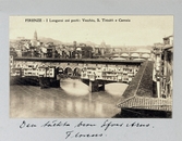 Vykort på Ponte Vecchio, 1913