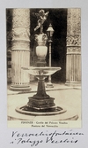 Vykort på Verrocchio-fontänen i Florens, 1913