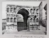 Vykort på Giano Quadrifontes triumfbåge, 1913