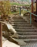 Trappa intill Roten M 22 i Stalleliden, Mölndals Kvarnby, omkring 1975-1980.