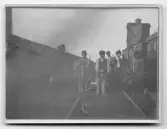 På kuvertet står följande information sammanställd vid museets första genomgång av materialet: Ryssland. Järnvägsarbetare.