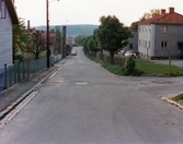 Brunnsgatan på Ryet i Mölndal, omkring 1975-1980.