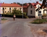 Ryet i Mölndal, omkring 1975-1980. Vy från Franckegatan mot hörnet Brunnsgatan-Svanegatan.