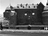 Örebro slott från storbron, 1970-tal