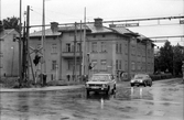 Järnvägsövergång vid Skolgatan, 1970-tal
