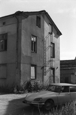 Rivningshus vid malms moped- och motorverkstad, 1970-tal