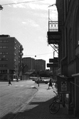 Fabriksgatan mot Rudbecksgatan, 1970-tal