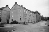 Akensgatan västerut från Oskarstorget, 1970-tal
