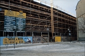 Byggnation av Stadsbiblioteket, november 1980